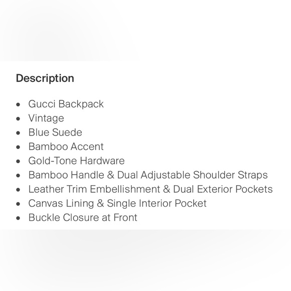 Gucci bamboo suede backpack - Picture 8 of 8